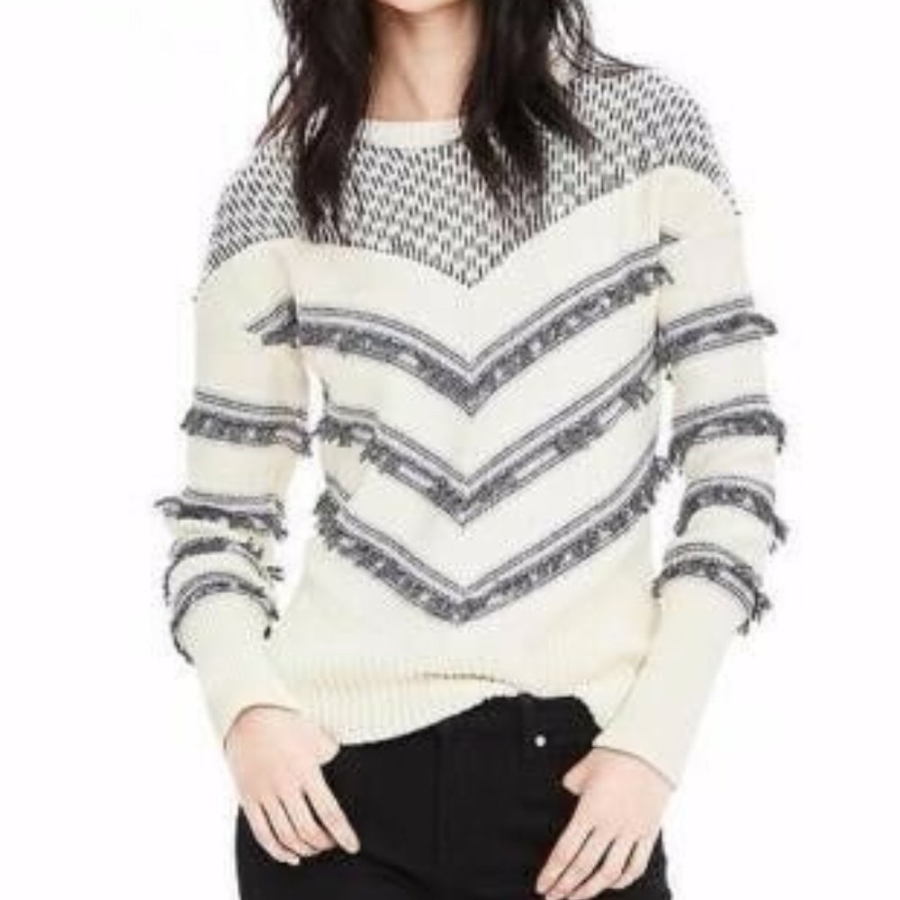 Banana Republic Chevron Fringe Sweater